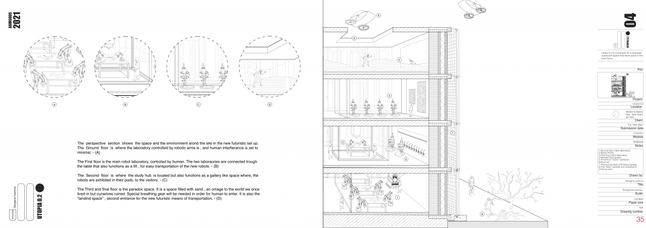 Technical drawing-section.